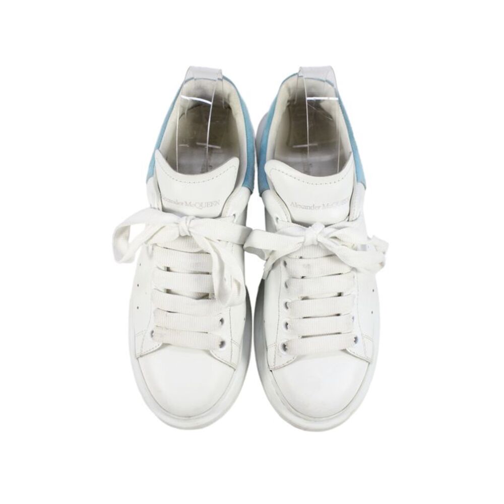 Alexander McQueen Womens Round Toe Lace-Up Platform Sneakers White Size EUR 37.5 - Picture 2 of 11